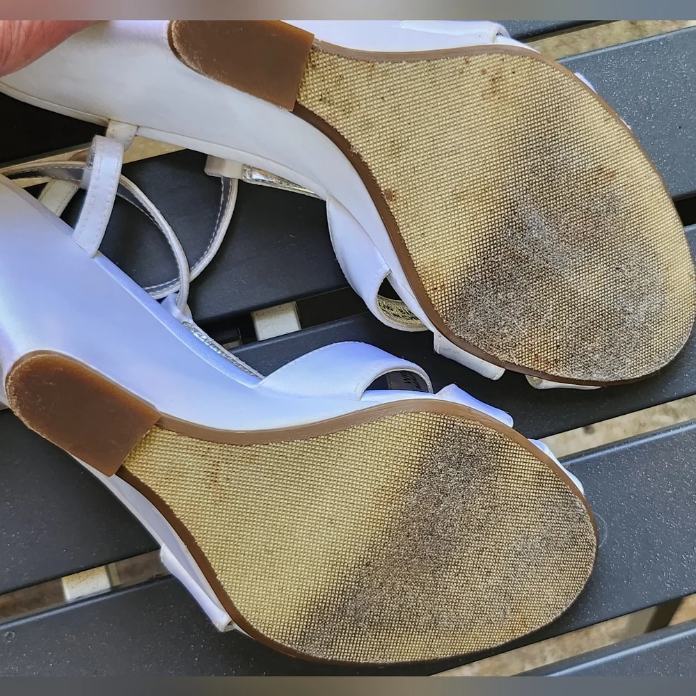 MIichelangelo White/Ivory Willow Wedges From David's Bridal